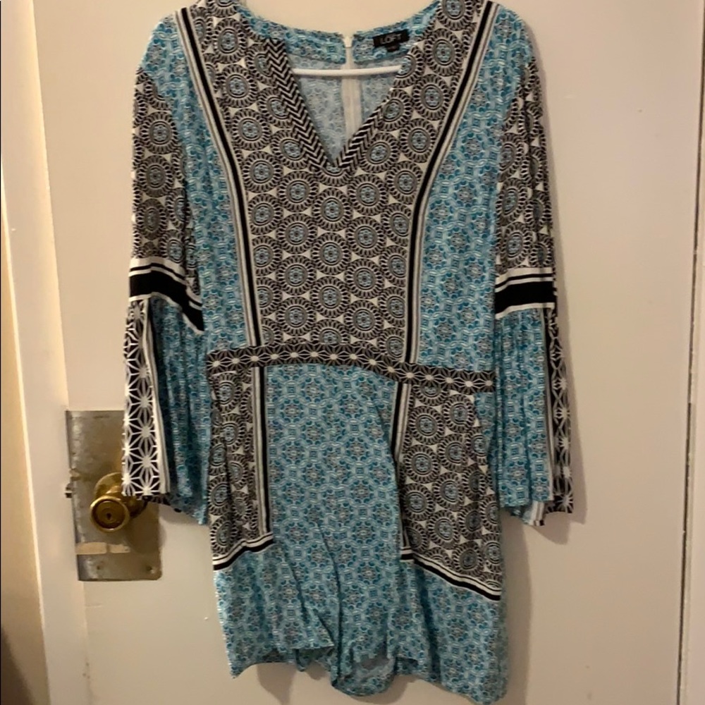 LOFT Romper patterned